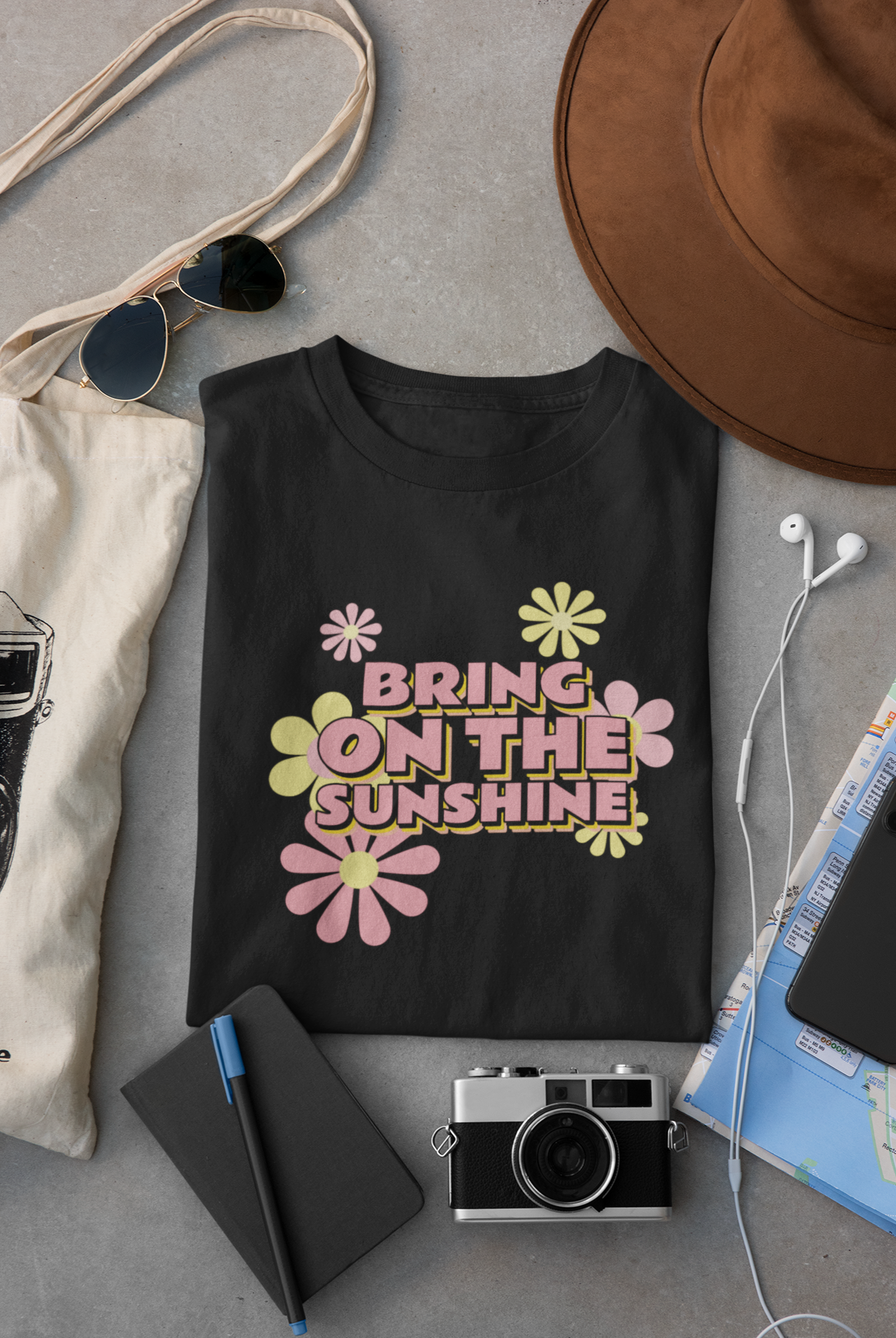 Bring On The Sunshine (White, Blue, Black)