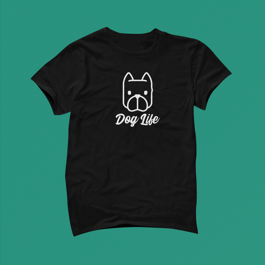 Dog Life Dog Silhouette (Black, Gray)