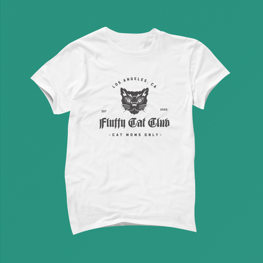 Fluffy Cat Club Cat Moms only (White, Pink, Blue)