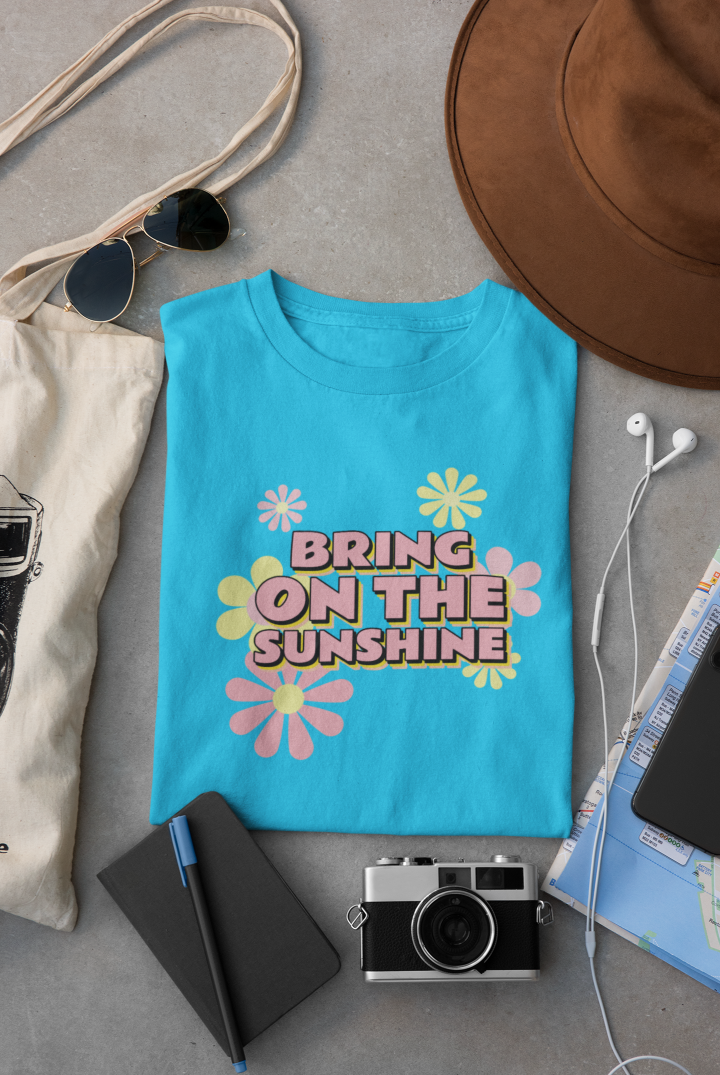 Bring On The Sunshine (White, Blue, Black)