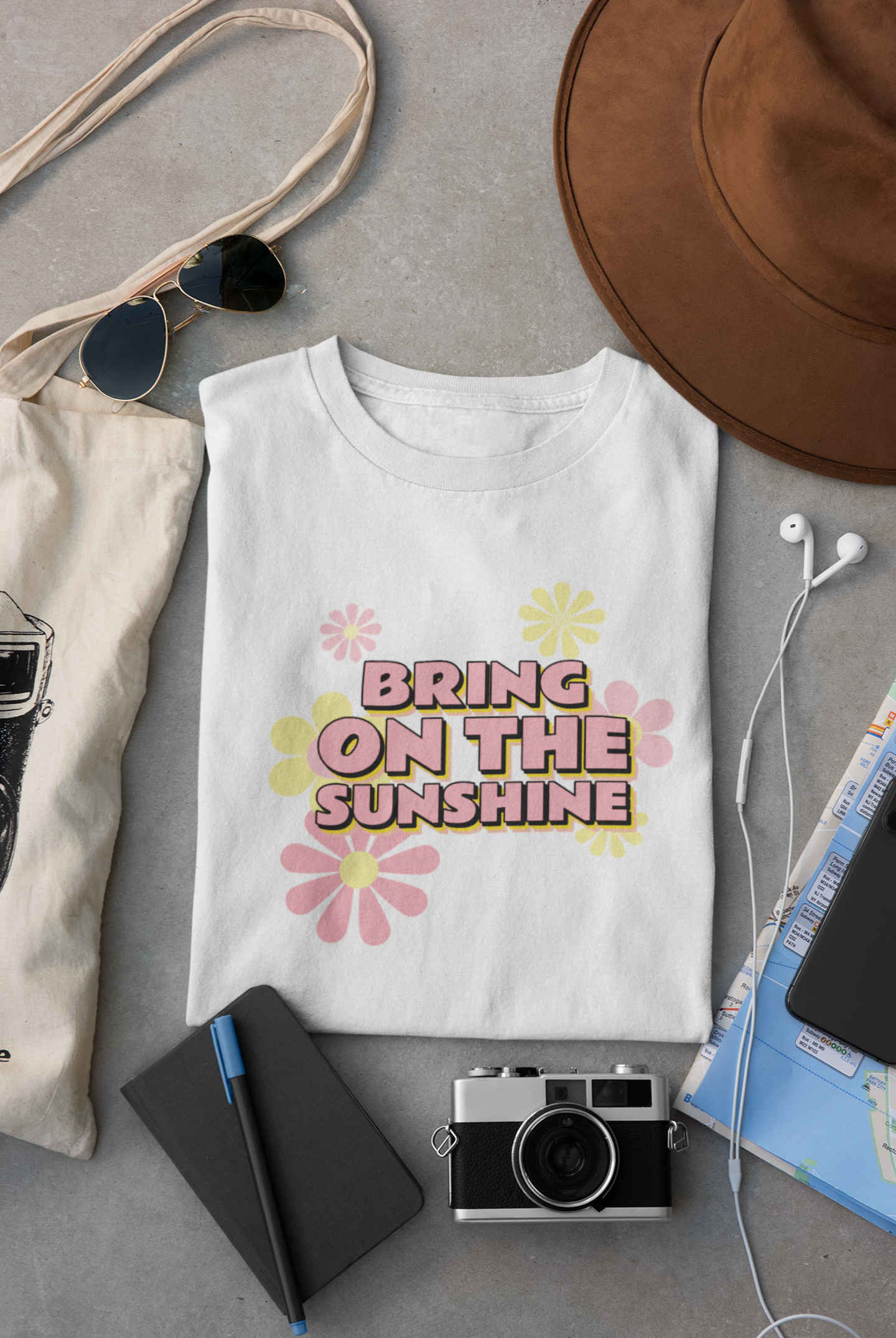 Bring On The Sunshine (White, Blue, Black)