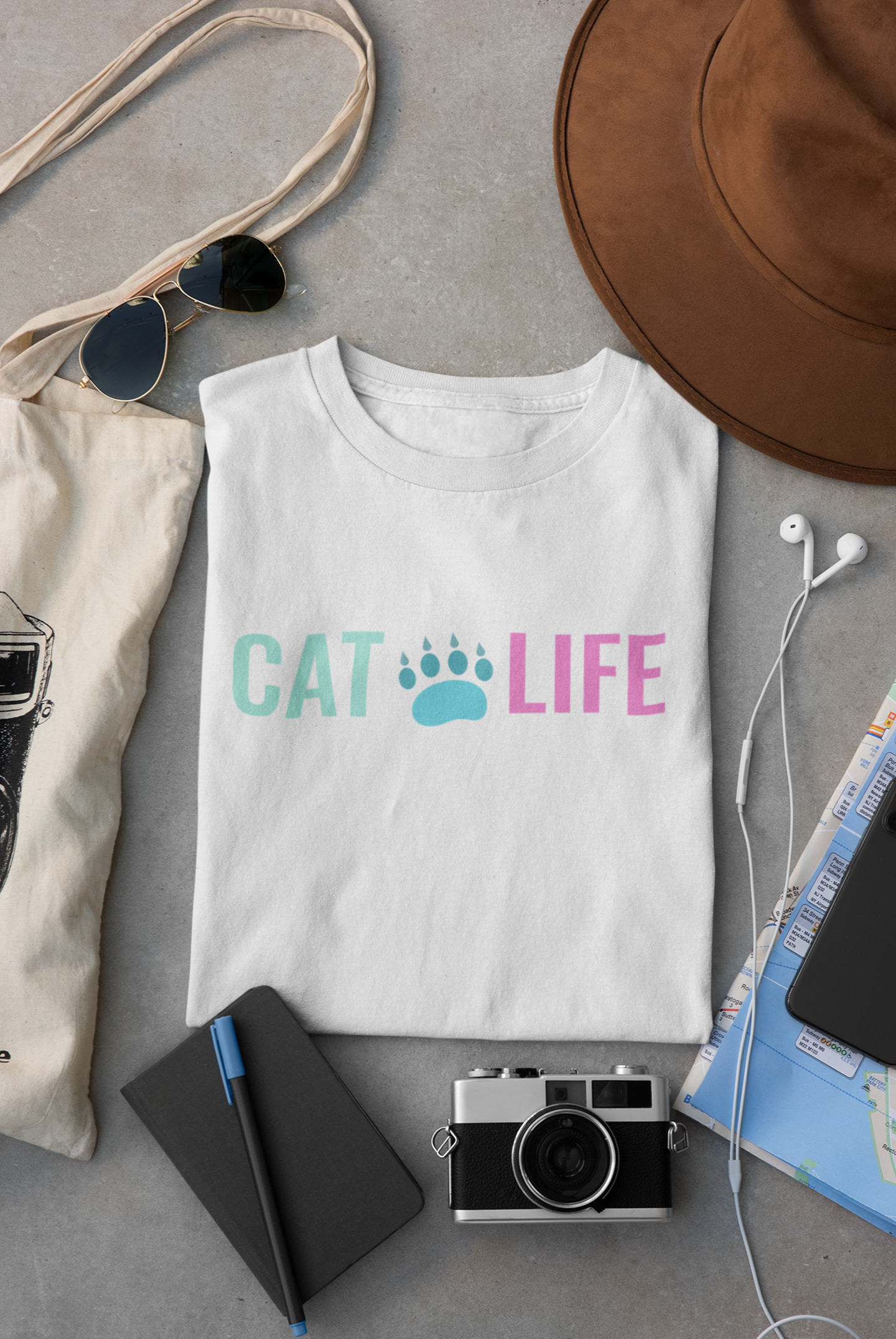 Cat Life (White, Black, Pink Mauve)