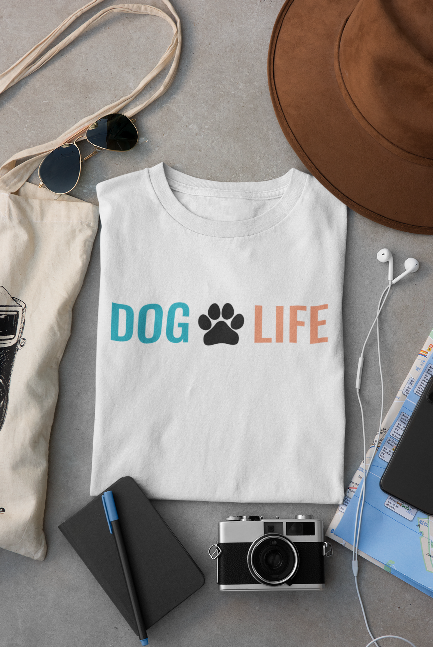 Dog Life (White, Gray)